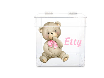 Accessory Box Girls- Pink Teddy