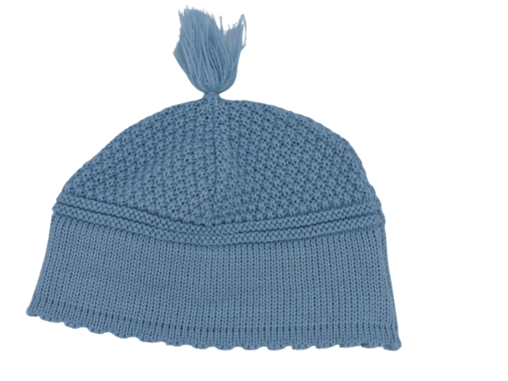 Sleep Yarmulke-Plain- Light Blue