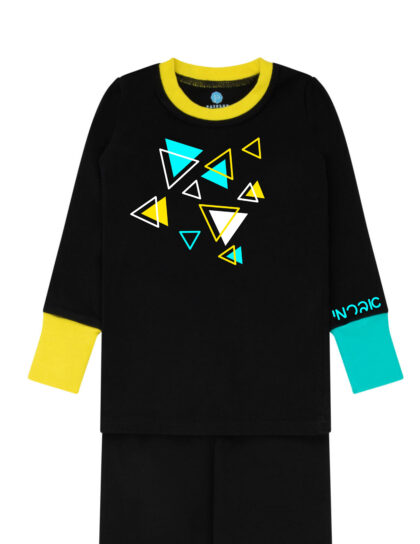 Traingle Storm Blue Pajama