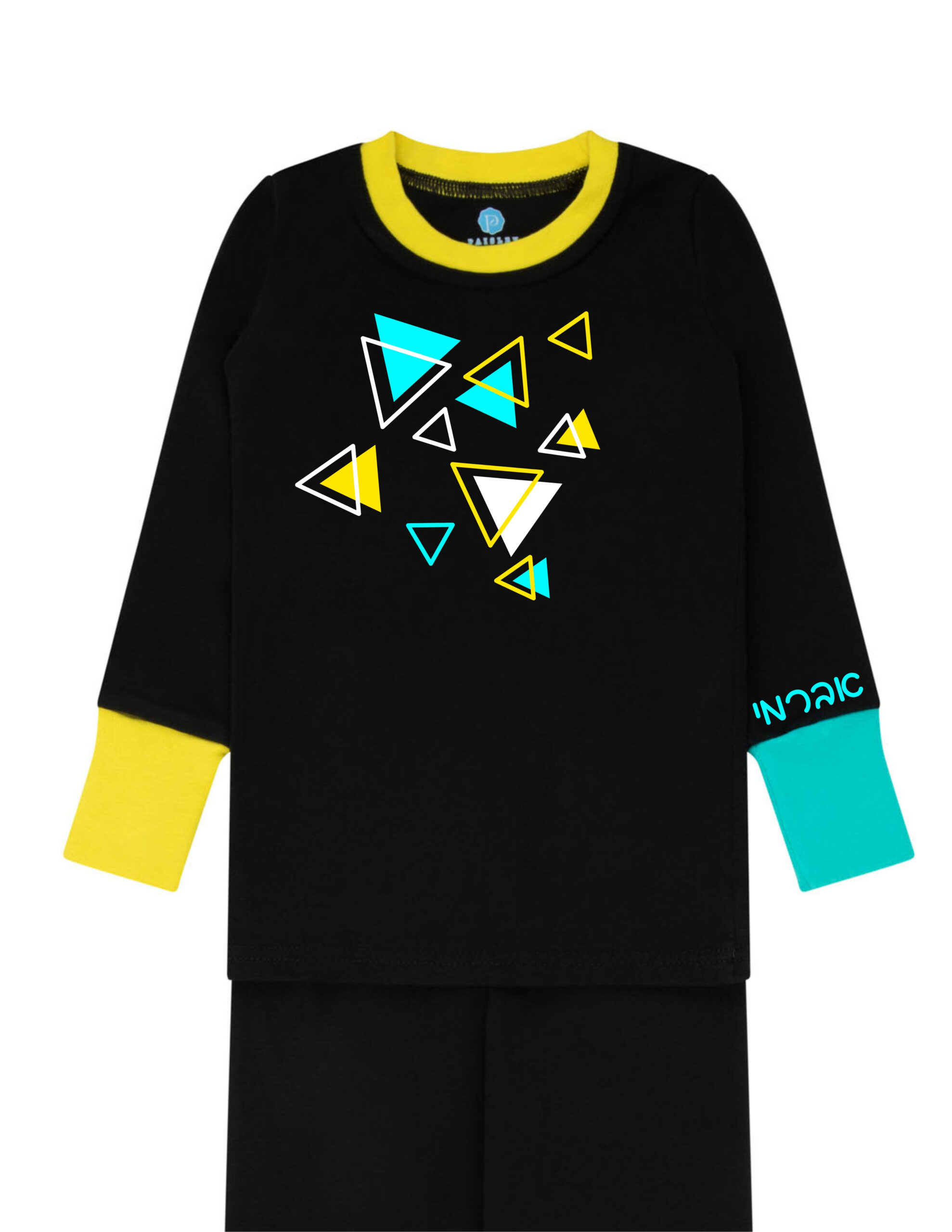 Traingle Storm Blue Pajama