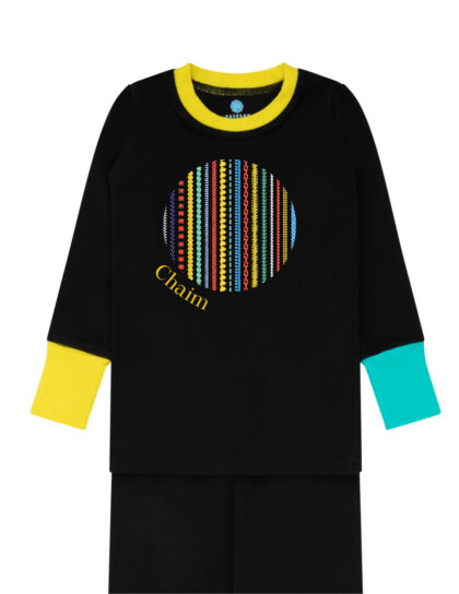 Stitch Stripe Circle Blue Pajama