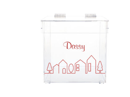 Accessory Box Girls- Cozy Village Red