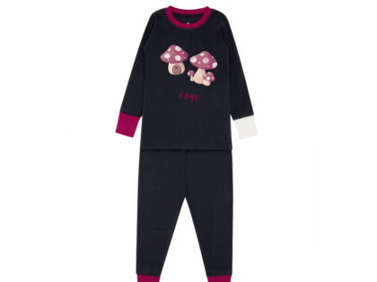 Mushroom Meadow Pajama Magenta