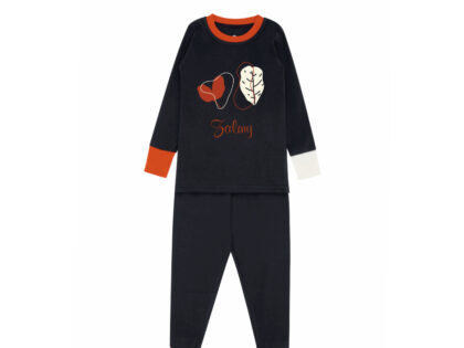 Sketch Leaf Pajama Rust