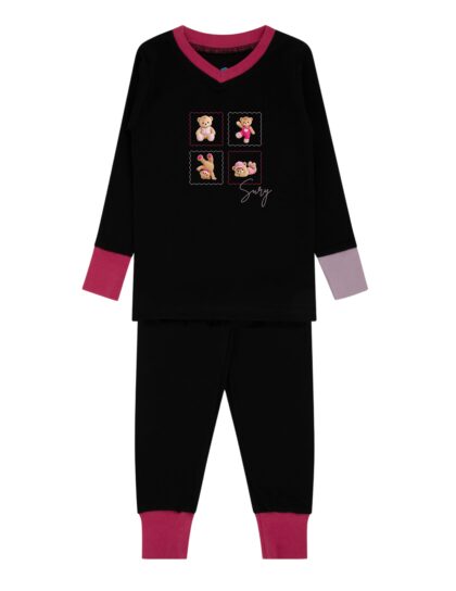 Tumbling Teddies Pink Pajama