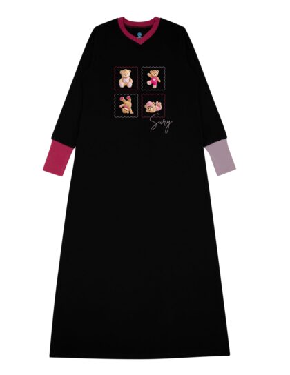 Tumbling Teddies Pink Nightgown